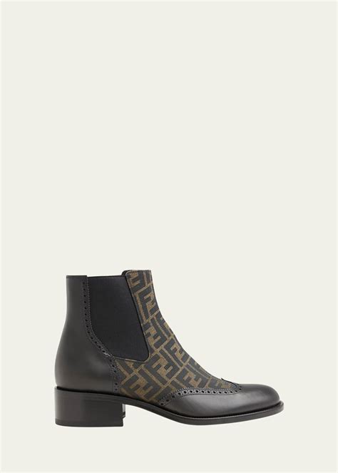 fendi slippers black|fendi chelsea boots men's.